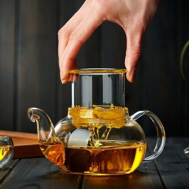 Filterable  Glass Teapot