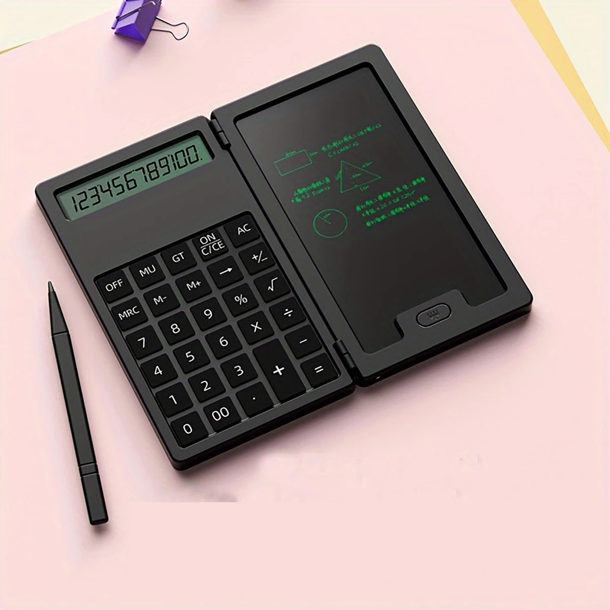 calculator with  LCD tablet