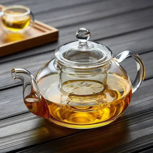 Filterable  Glass Teapot