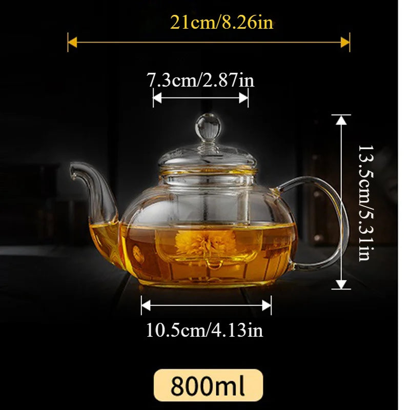 Heat-resistant Glass Tea Pot