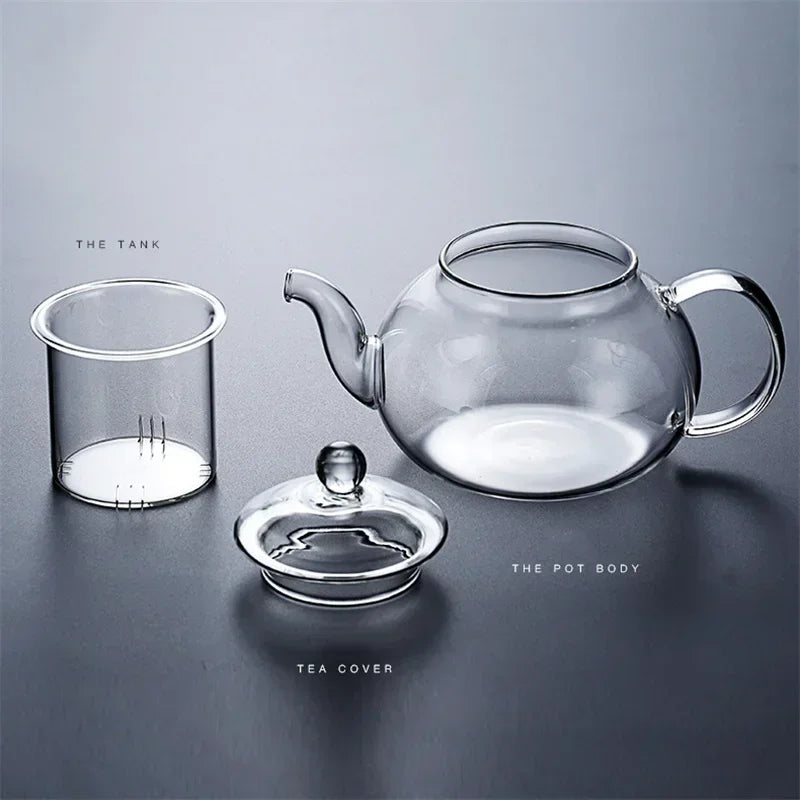 Filterable  Glass Teapot