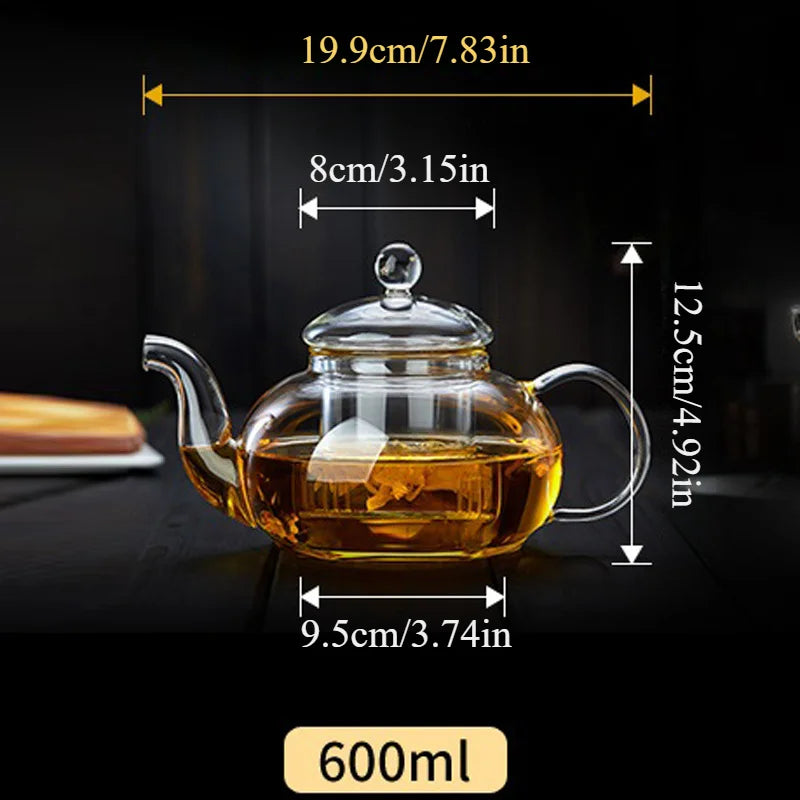 Heat-resistant Glass Tea Pot