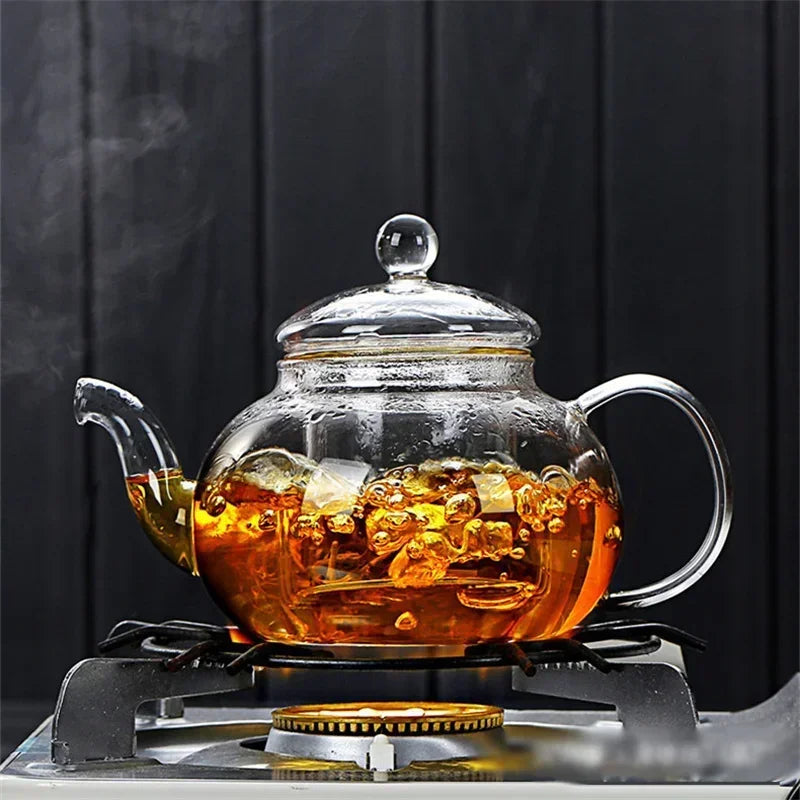 Filterable  Glass Teapot