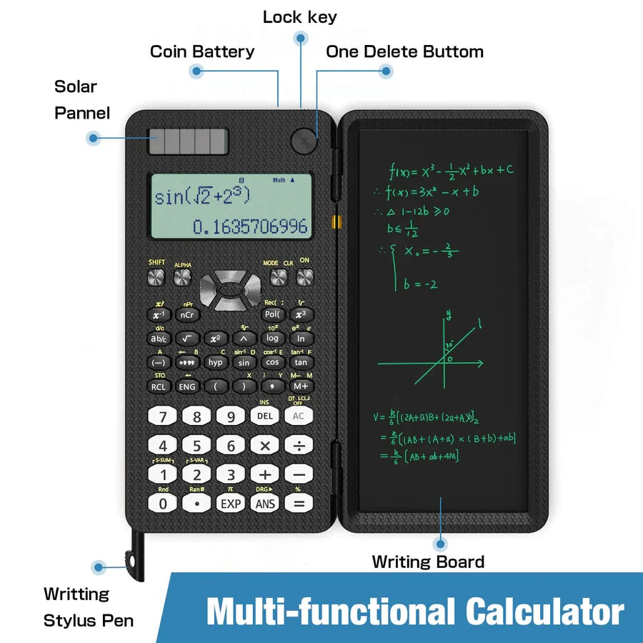 Calculator With Writing Tablet