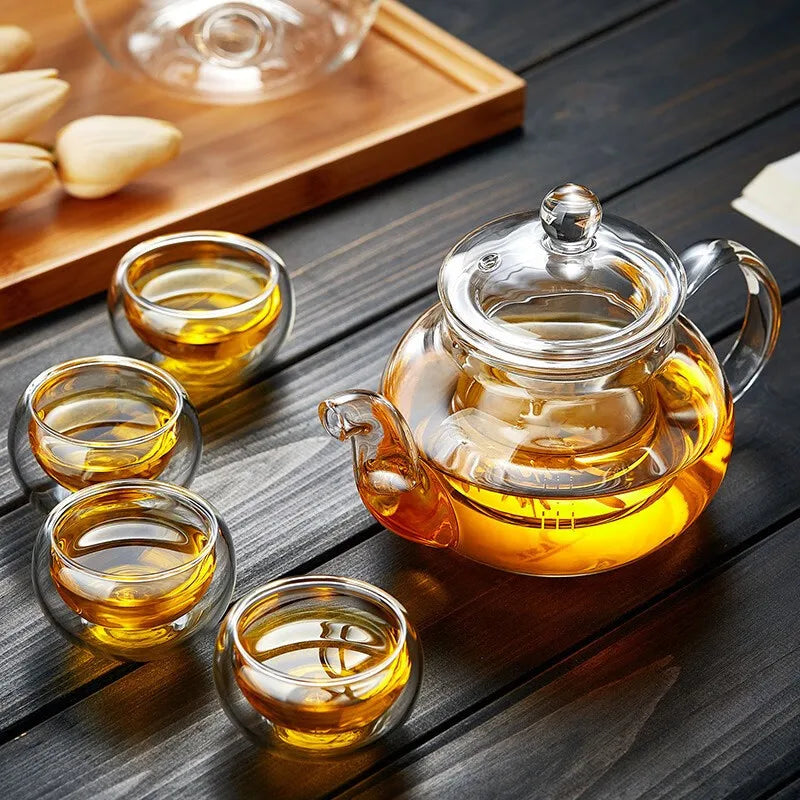 Heat-resistant Glass Tea Pot